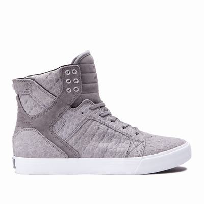 Supra SKYTOP - Miesten Matalavartiset Tennarit - Harmaat